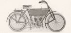 1907 motocyclette à moteur Zedel à 2 cylindre à soupapes automatiques